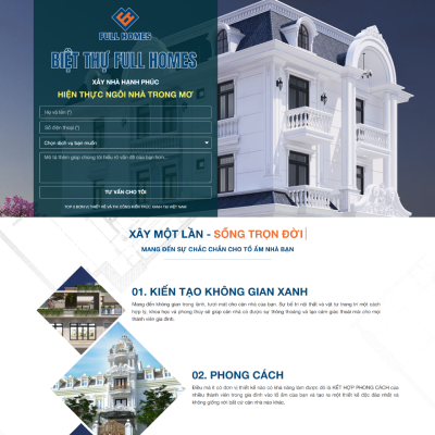 Mau Landing Page Dich Vu Thiet Ke Cong Trinh 1