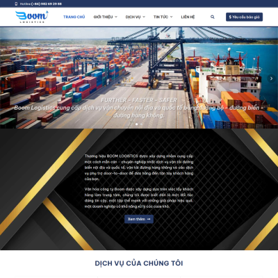 Mau Web Dich Vu Van Tai Chuyen Nghiep 1