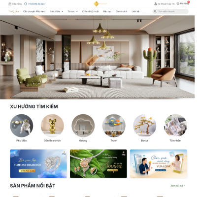 Mau Web Kinh Doanh San Pham Trang Tri Khong Gian Song