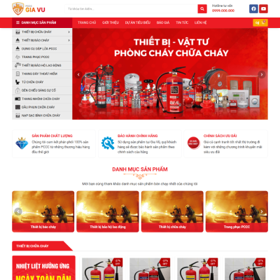 Mau Web Kinh Doanh Thiet Bi Bao Ho Phong Chay Chua Chay