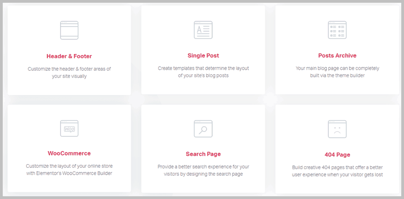 Theme Builder Elementor Pro
